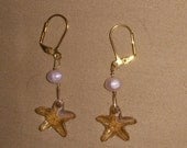 Gold Starfish Earrings