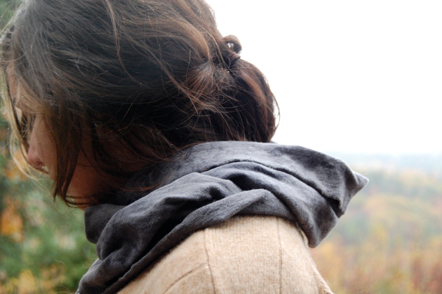 vespertine organic jersey hood cowl