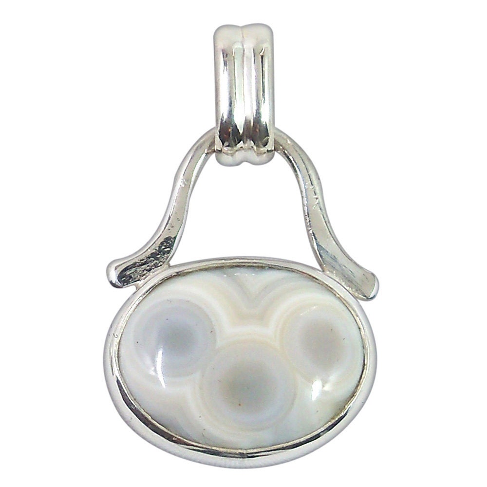 Ocean Jasper and Sterling Silver Pendant pocjd1920