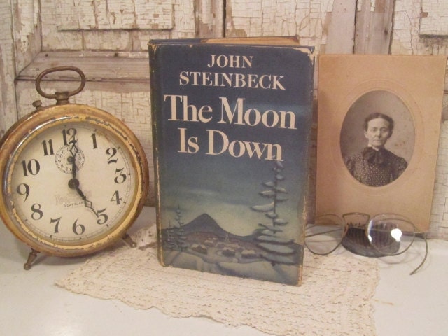 Antique 1942 Book - John Steinbeck - The Moon is Down