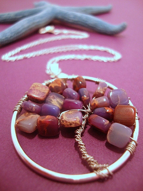 Purple Stone Tree of Life