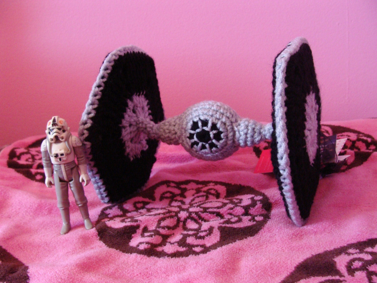 Granny Square Tie Fighter
