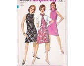 Simplicity 6969 Sewing Pattern Dress Jacket 1967 Missy Size 12 womens size 2