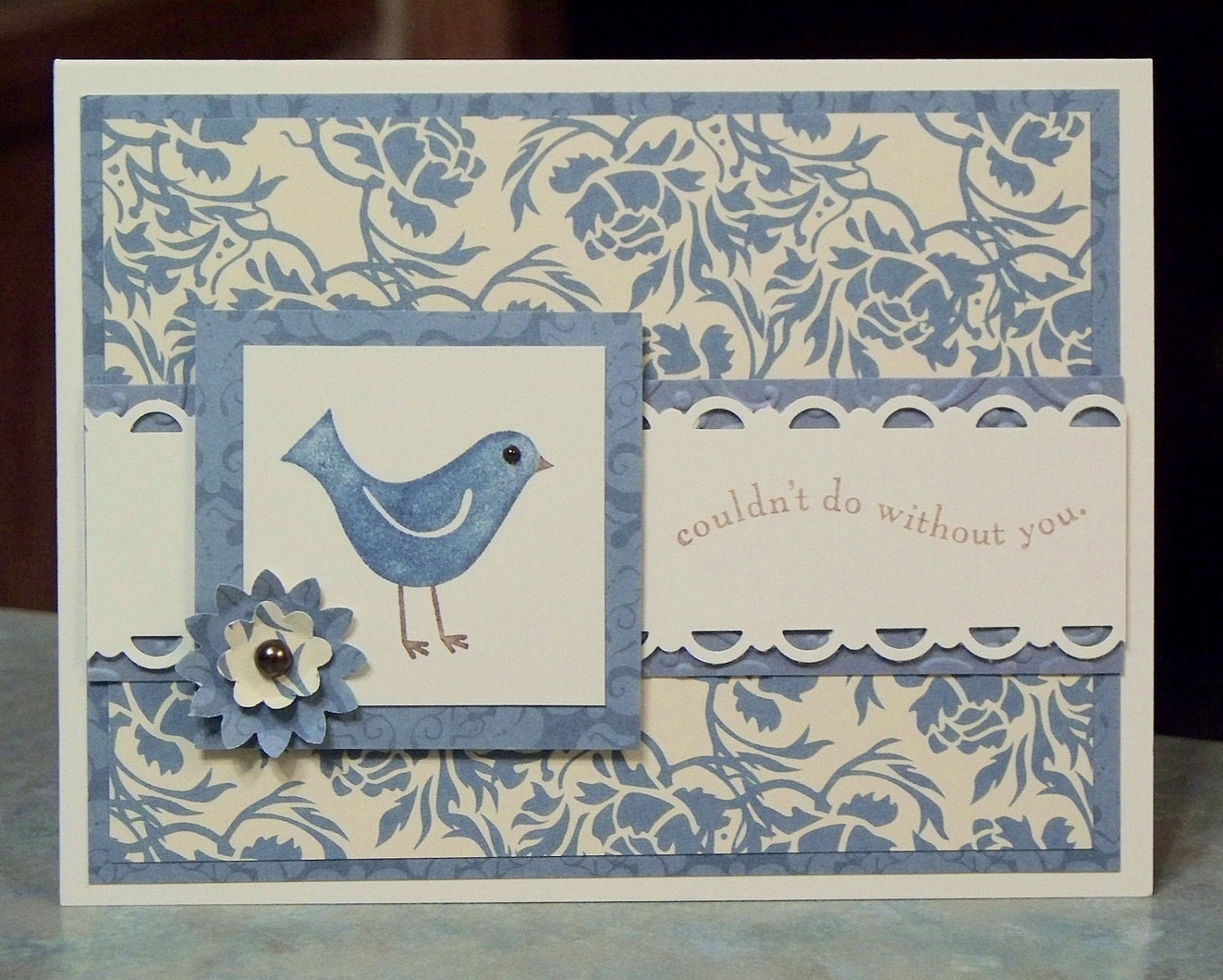 Friendship Card, Cute Bluebird using Stampin Up