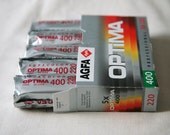 5 Rolls of Agfa Optima 400 220 Color Film (Expired)