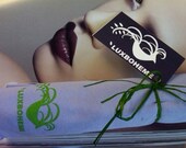 Luxboheme logo Everyday Cotton SCARF Lilac Lavender Light Purple All Seasons Unisex Belt Gift luxboheme