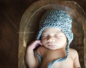 Newborn Vintage Shabby Chic Shell Stitch Cap - MANY COLORS AVAILABLE - Photo Prop