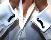 Black Mustaches Cufflinks Handlebar Style Handmade - SoFunny Collection Bijotti&Ciciotti