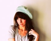 Winters Mint, Hand dyed Beret