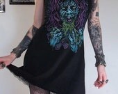 XS Girls EXORCIST Lace Slip Dress Horror
