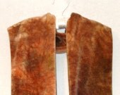 Woodland Brown Bamboo Velour Scarf