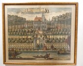 18th C Gerrit Van Giessen Handcolored Etching Binckhorst Boitet Engraving GV