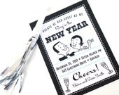 Printable NEW YEARS EVE invitation Retro Design Il_170x135