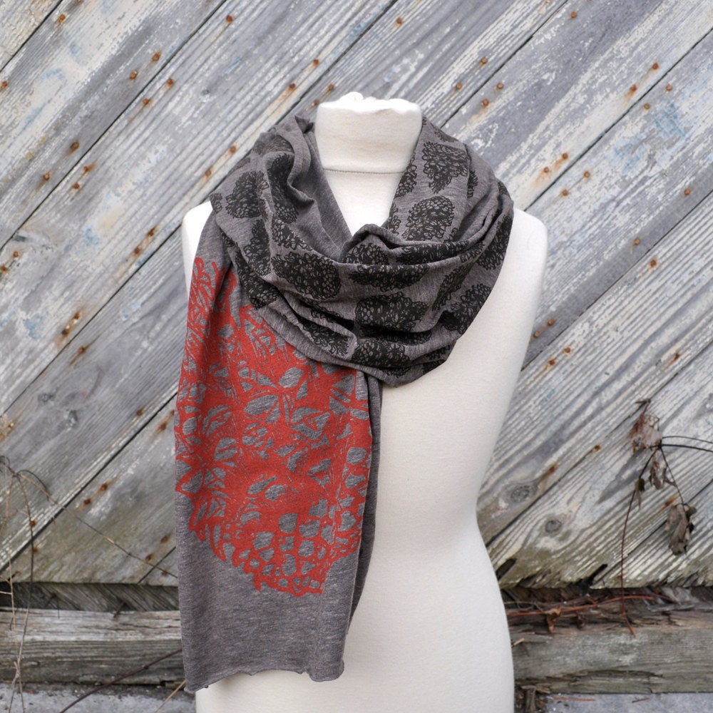 Pinecone Scarf on Coffee