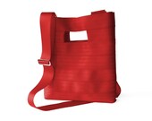The Hyphen PLUS in Red - Red Seatbelt Clutch Purse