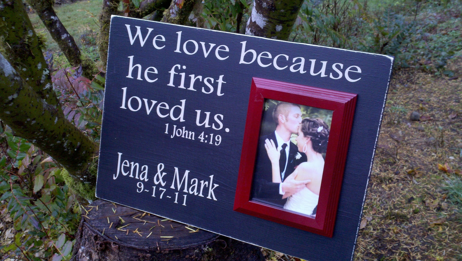 Personalized Custom Picture Frame Sign Gift , Wedding, Anniversary, Gift, Housewarming
