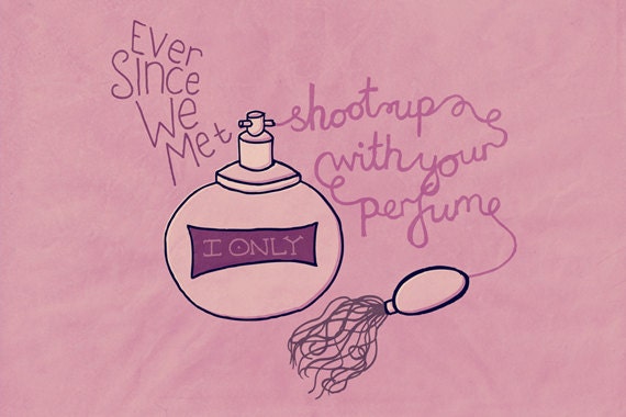 Nearly Witches (Ever Since We Met) by Panic at the Disco - 4x6 Inch Matte Photographic Lyrical Print