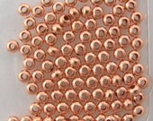 100 - 3mm Rondelle Bead Bright COPPER