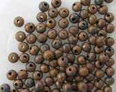 100 - 4mm Rondelle Bead Oxidized Copper