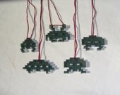 Acrylic Space Invaders Ornaments