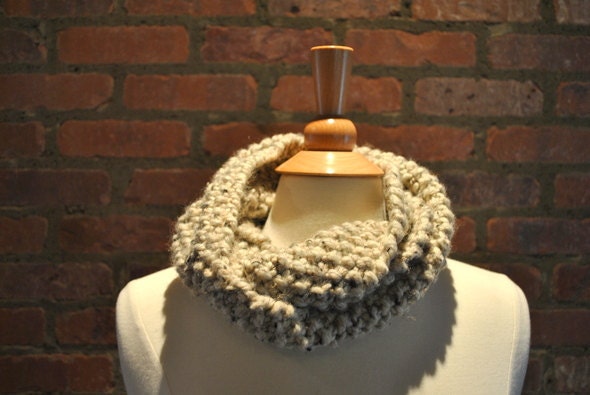 Wool Scarf Cowl - The Elizabeth Neckwarmer