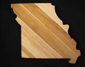 Woodbob.com Cutting Board In Shape Of Missouri