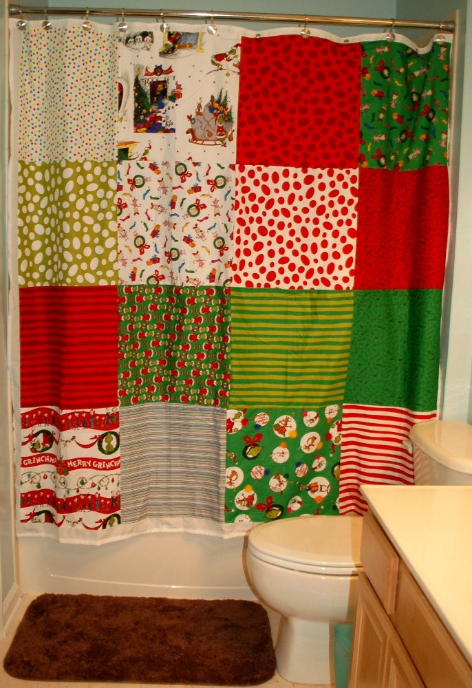Dr. Seuss' How The Grinch Stole Christmas Shower Curtain