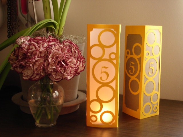 Table numbers luminaries, table markers, table tents Black Friday Cyber Monday Sale