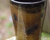 Chartreuse and Black Tumbler, Cup-Ready to Ship