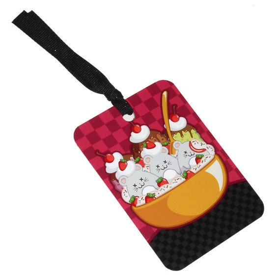 Kawaii Bookmark - Art Bookmark - Handmade Bookmark - Cute Bookmark - Kawaii Vector Art - Micecream Ice Cream Sundae