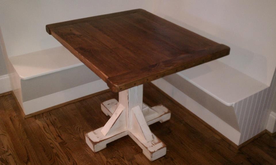 Breakfast Table Reclaimed Pine Boards