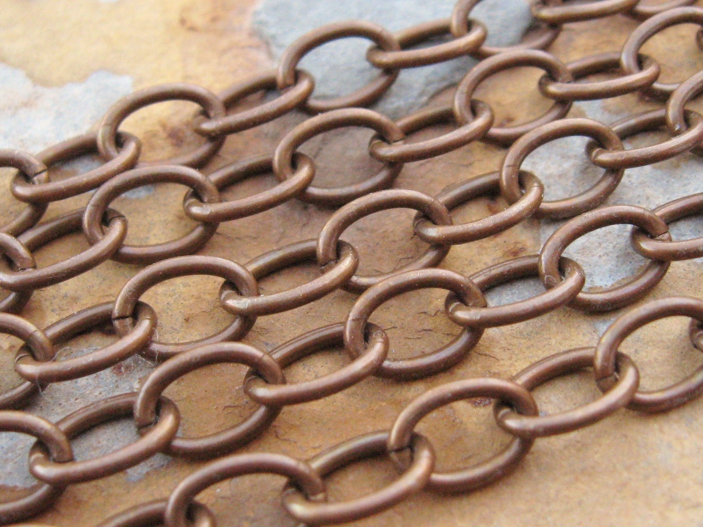 5 ft. Trinity Vintage Patina Fine Oval Cable Chain 5.5mm - Trintiy Brass Co. LOW SHIPPING