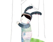 Nursery Deco - Baby Bunny - Woodland Kawaii - A SWEET DREAMER...