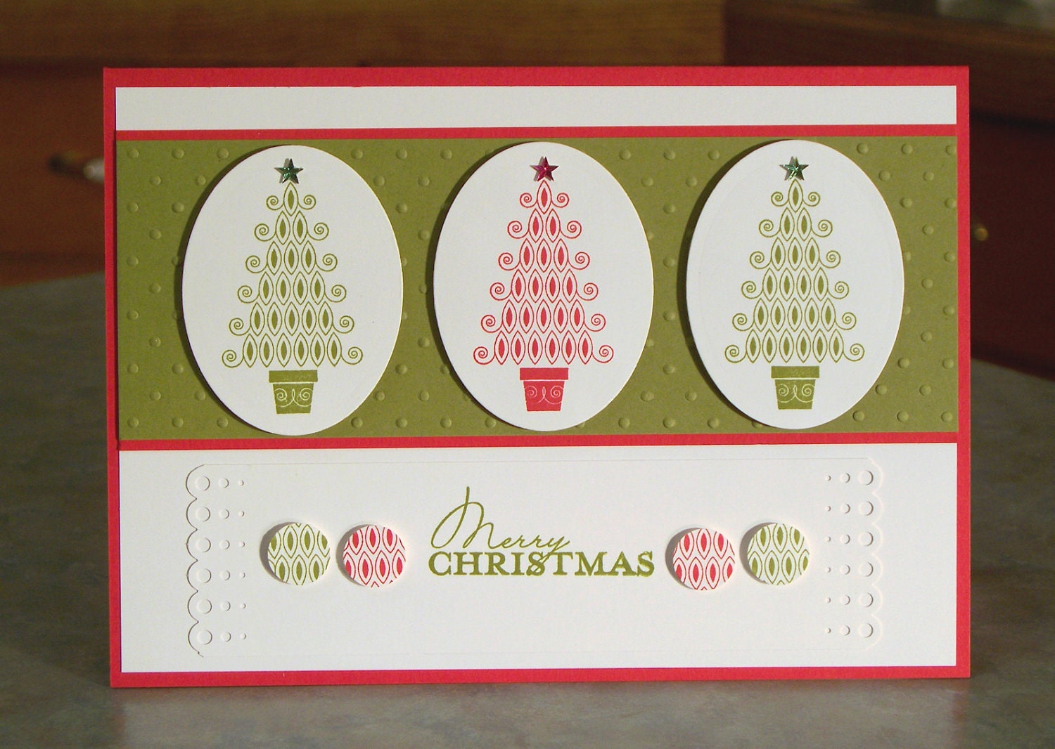 Stampin Up Contempo Christmas Card