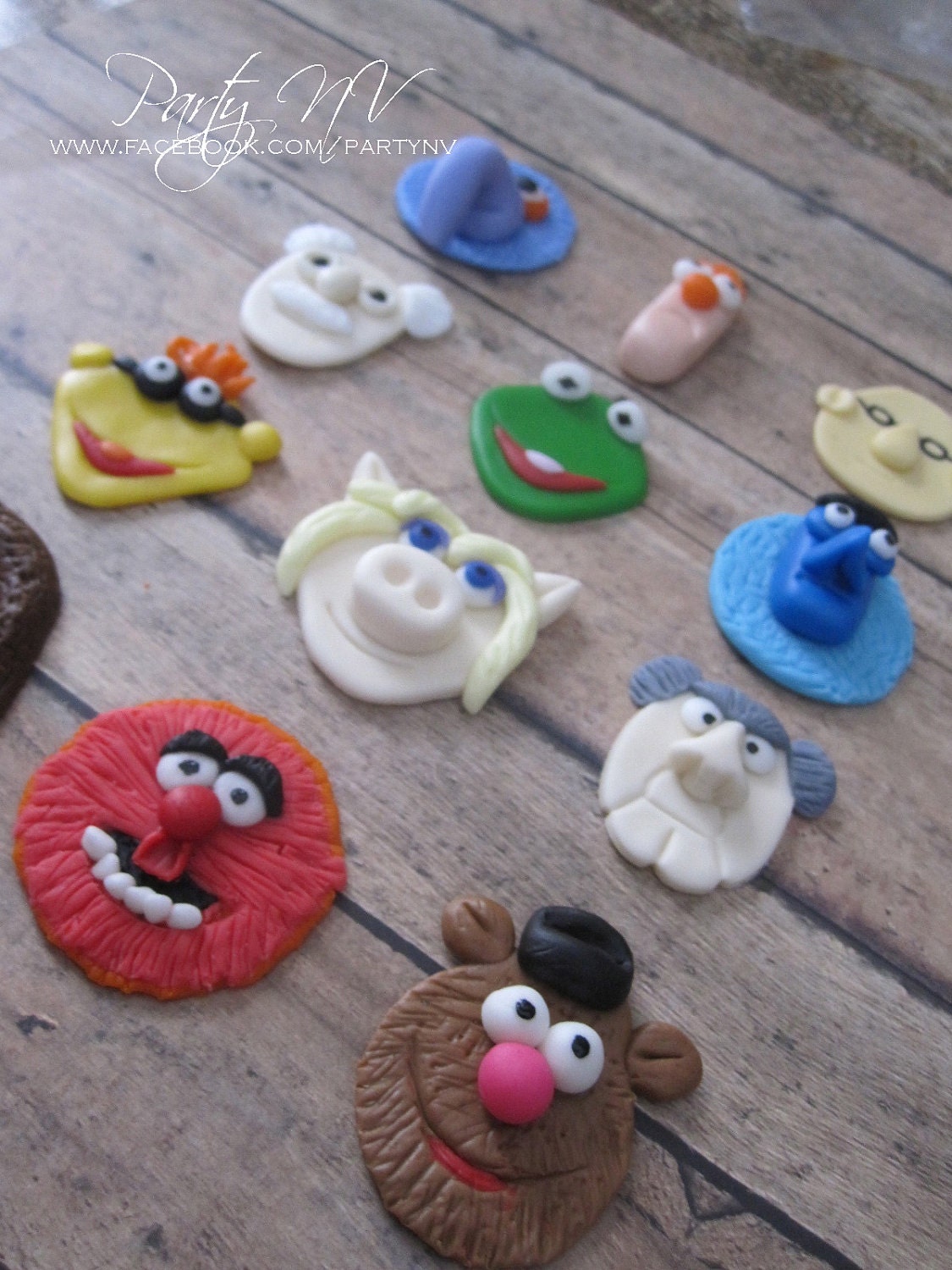 EDIBLE (Fondant Cupcake Toppers) - Muppets Inspired Il_170x135