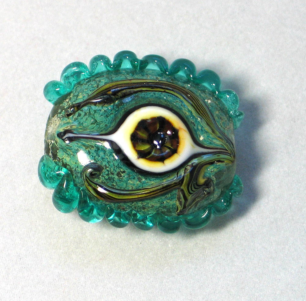 Eye Claw Lampwork Glass Bead