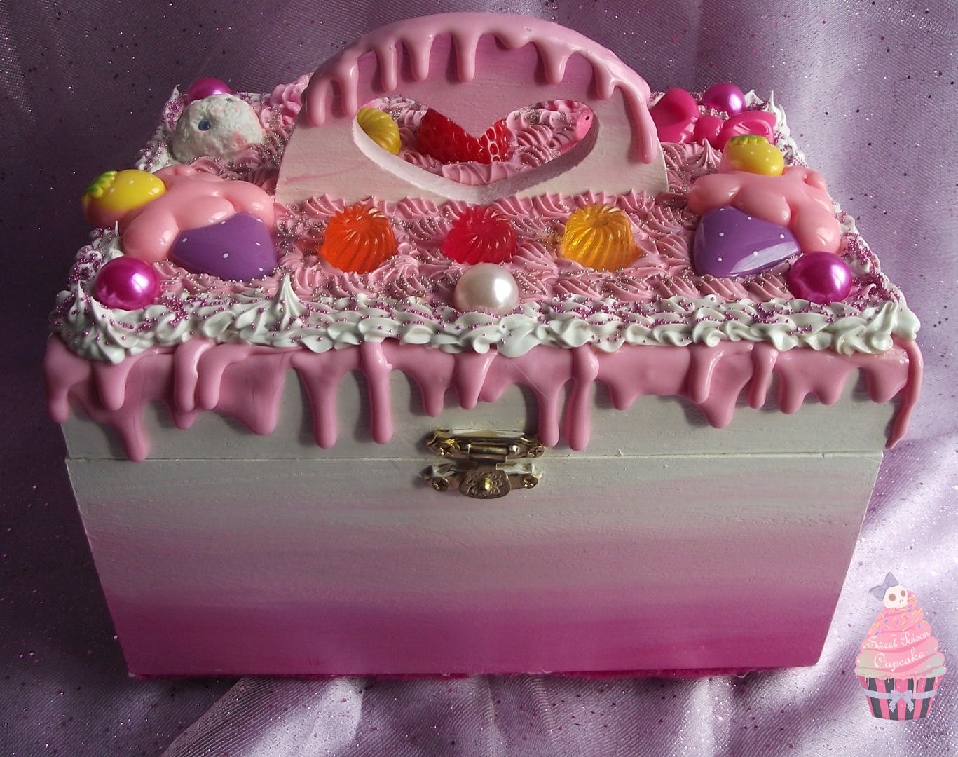 Sweet Pink & White Kawaii Deco Box