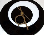 Black and White Glass Clock