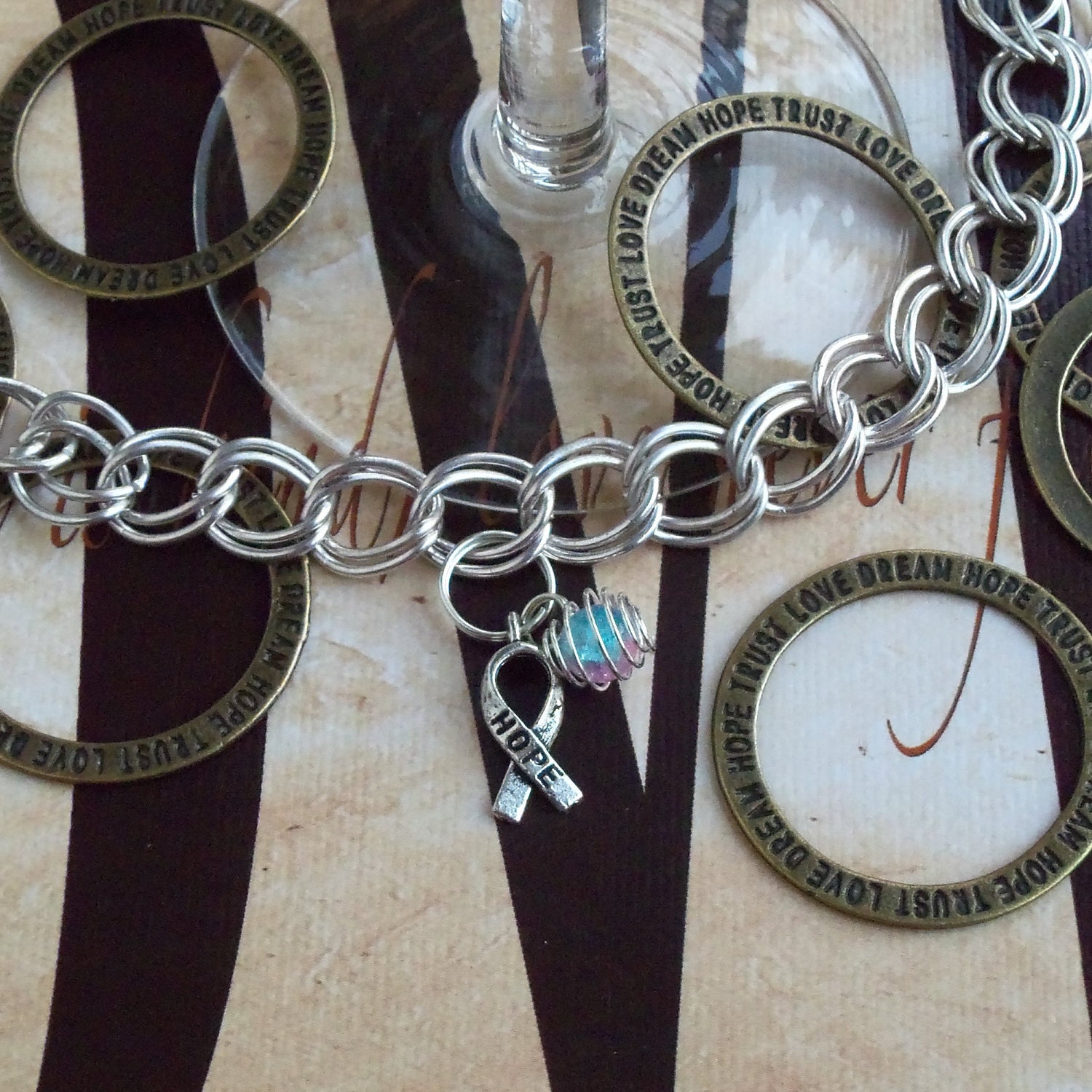 Infertility, SIDS Awareness Charm Bracelet - Free Shipping USA