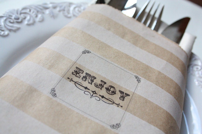 Printable Cutlery Label Set