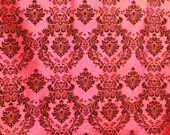 2 Yards of DEEP PURPLE and Black Damask Fabric, Photography Backdrop, Photo Prop, Photography Prop