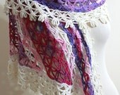 For Women's Wrap Colorful Crochet Shawl Bamboo Classy Triangle Scarf Gift For Her