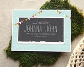 Chalkboard Love Save the Date