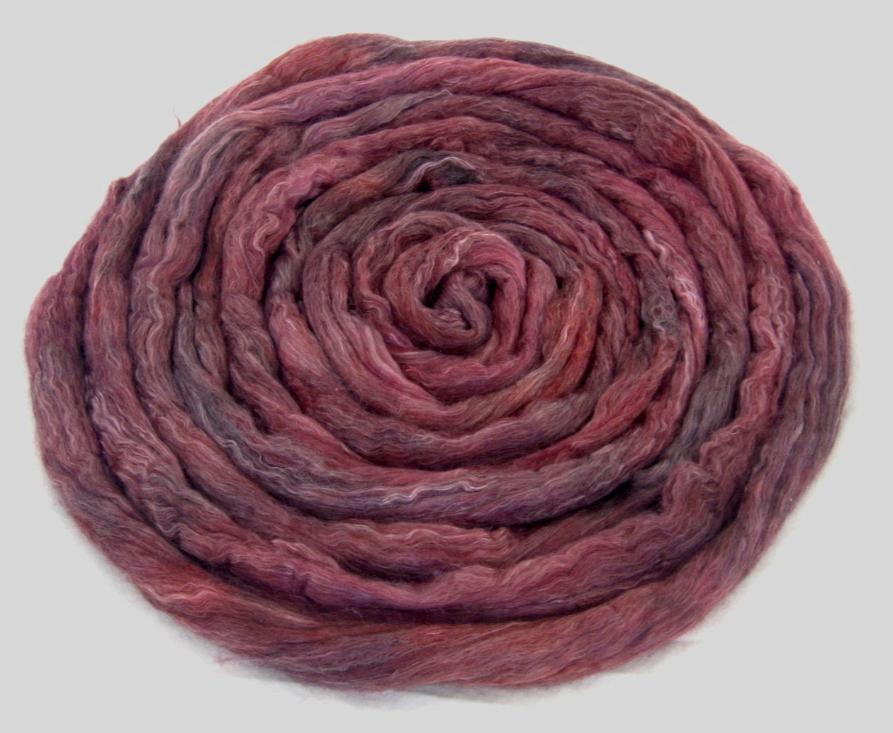 Merino Tencel top, Red Whine, 4oz