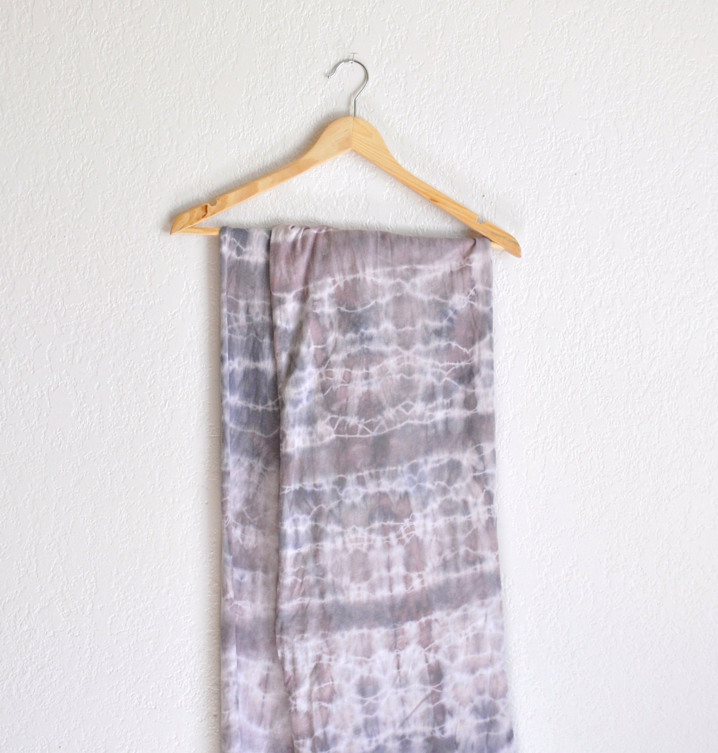 The Fractal Stone Series - Crystal Clouds Hand Dyed Jersey Cotton Scarf