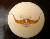 Ginger Moustache Brooch