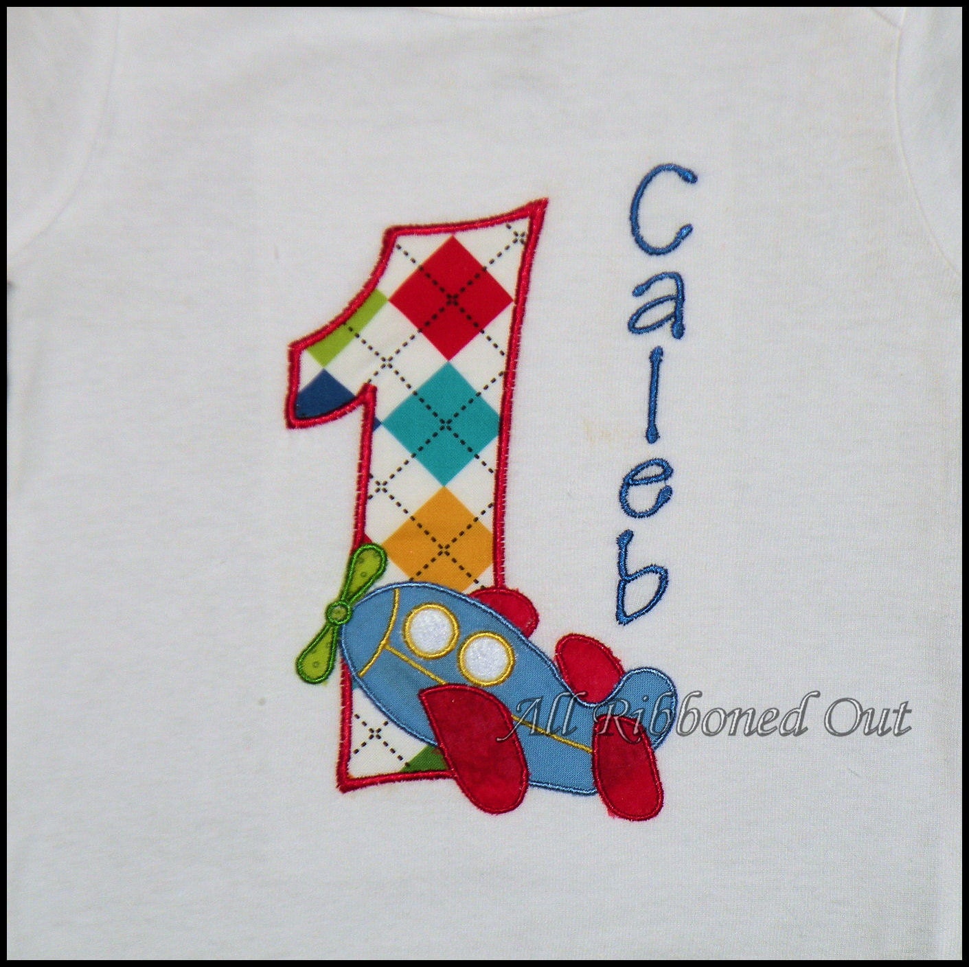 Boys First Birthday Airplane Shirt - first birthday, second birthday, third birthday, fourth birthday, fifth birthday