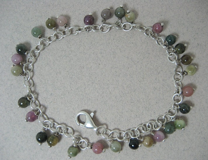Multicolored charm bracelet