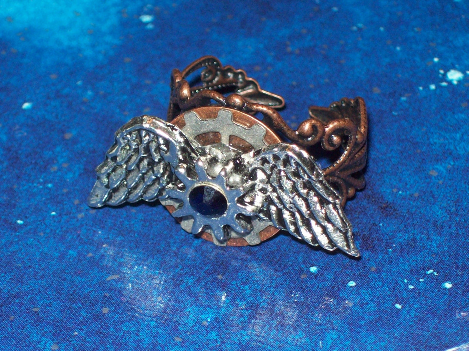 Steampunk Angel Ring - Great Gift Under 15 Dollars