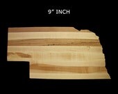 9" inch Nebraska State Shaped Cutting Board, Cheeseboard